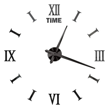 3D DIY Acrylic Mirror Wall Clock