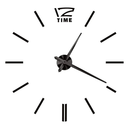 3D DIY Acrylic Mirror Wall Clock