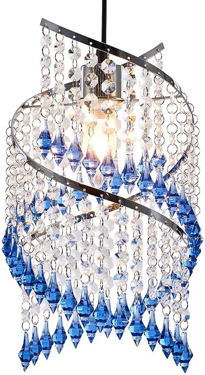 Smoked Tiered Spiral Chandelier Ceiling Pendant Light