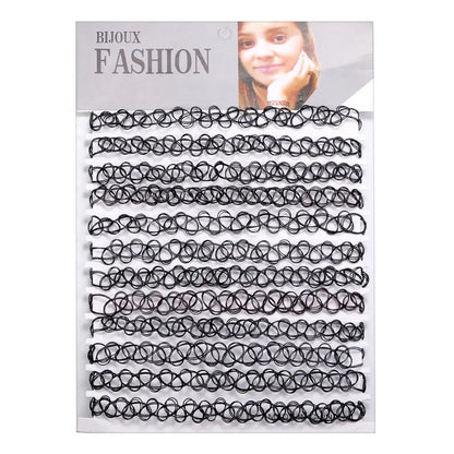 12-Piece Vintage Stretch Tattoo Choker Set