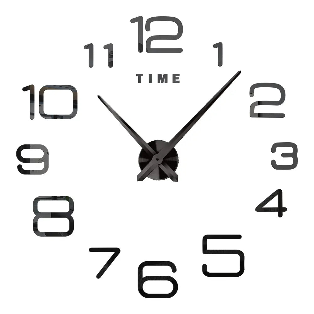 3D DIY Acrylic Mirror Wall Clock