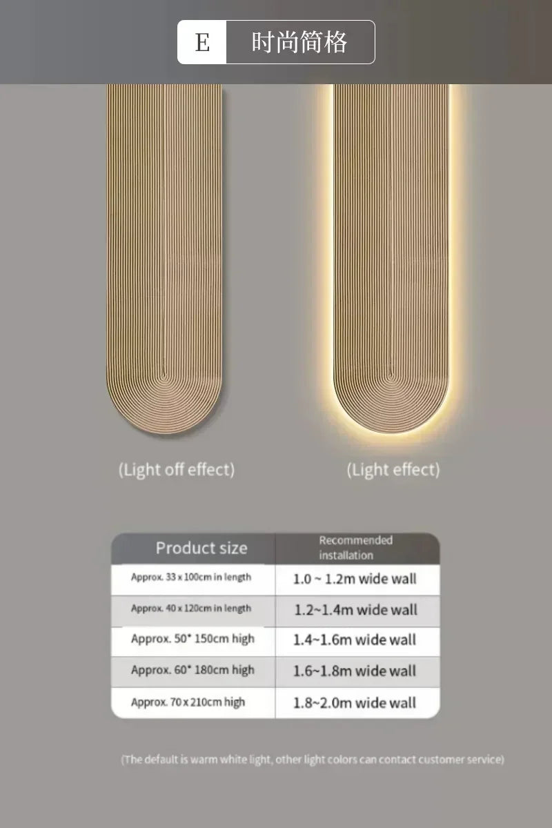 Modern LED Line Wall Light