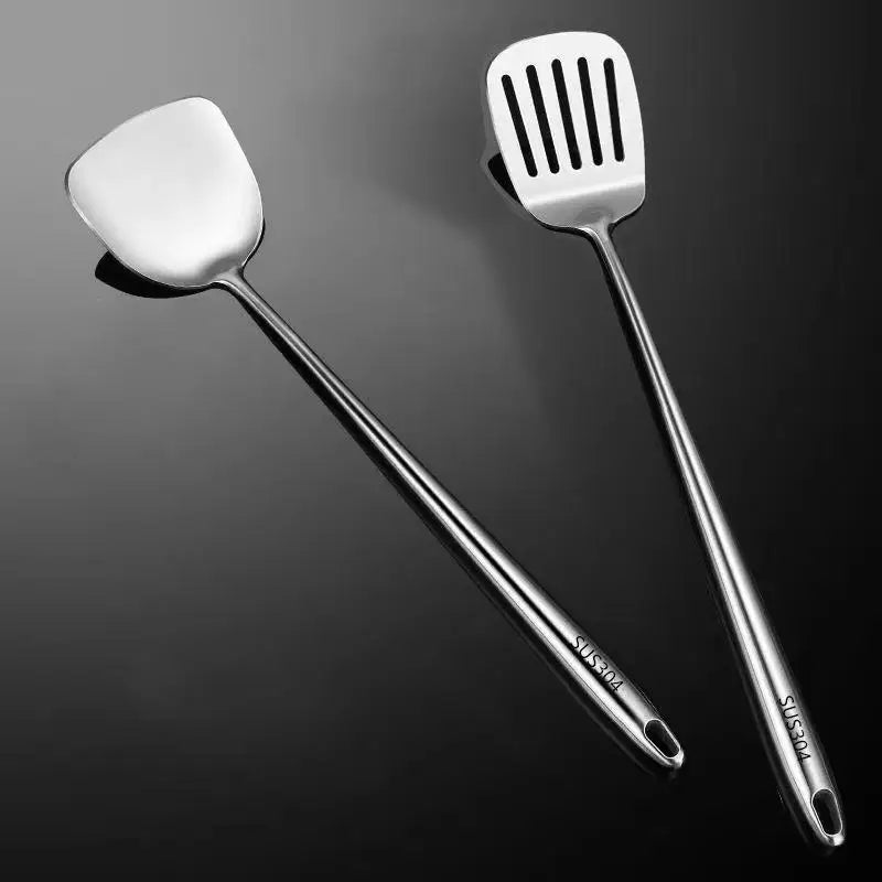 Stainless Steel Wok Spatula & Ladle Set