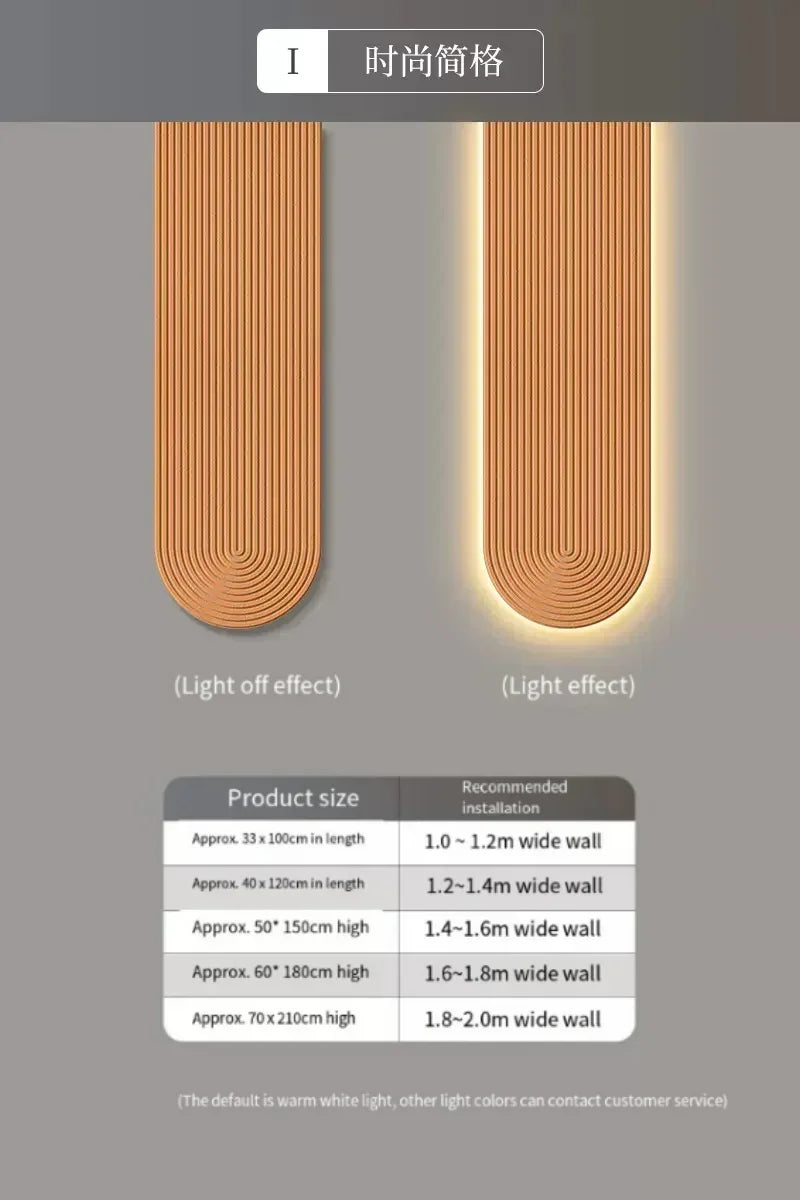 Modern LED Line Wall Light