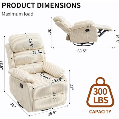 360° Swivel Rocker Reclining Chair