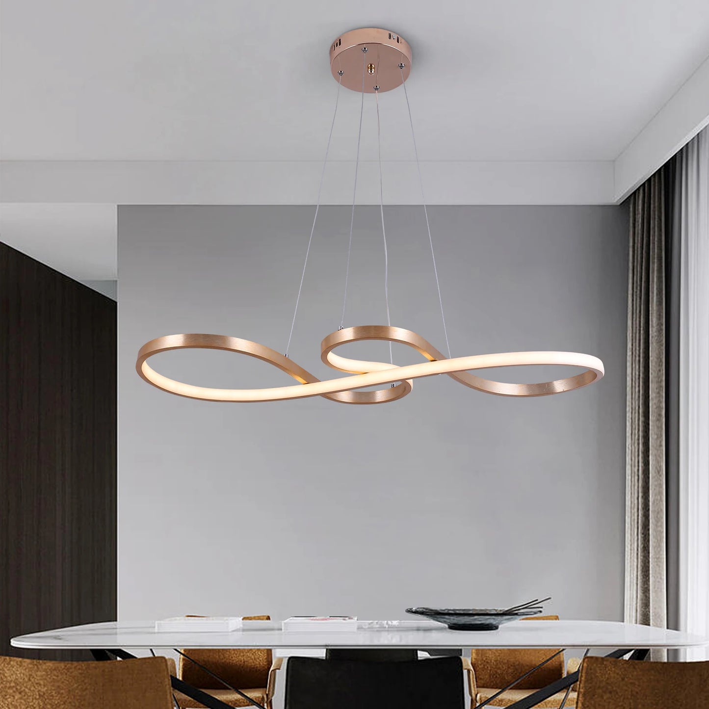Chandelier Pendant Light Acrylic Note Dimmable Led Ceiling Lamp