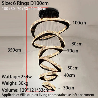 Modern Luxury Pendant Chandelier for Living Room