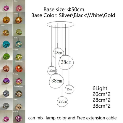 Modern Lava LED Pendant Lamp