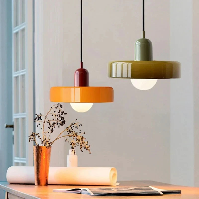 Modern Bauhaus Glass Pendant Light
