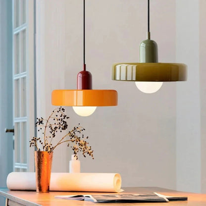 Modern Bauhaus Glass Pendant Light