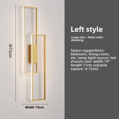 Nordic Long Strip LED Wall Lamp