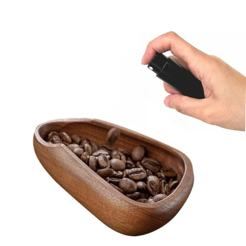 Wood Coffee Bean Organizer with Spray Bottle