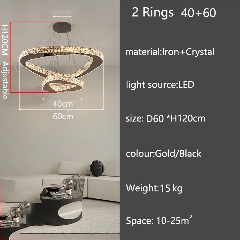 Modern Luxury Pendant Chandelier for Living Room