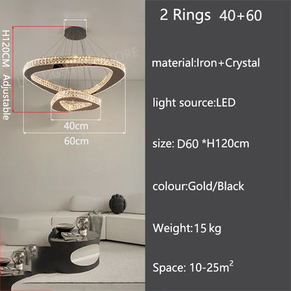 Modern Luxury Pendant Chandelier for Living Room