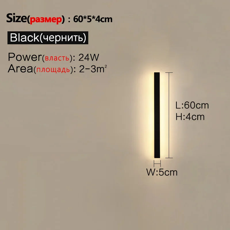 Waterproof Nordic LED Outdoor Wall Light – IP65