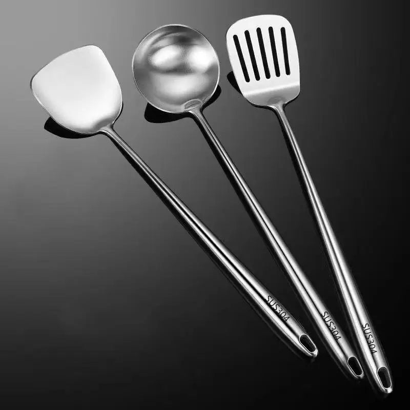 Stainless Steel Wok Spatula & Ladle Set