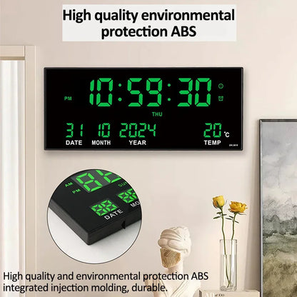 14" Large LED Digital Wall Clock