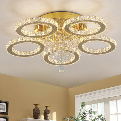 Modern Crystal Ceiling Chandelier Pendant Light