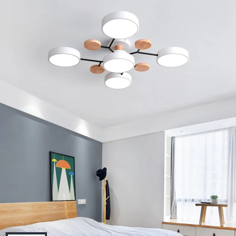 3-Color LED Ceiling Chandelier for Home
