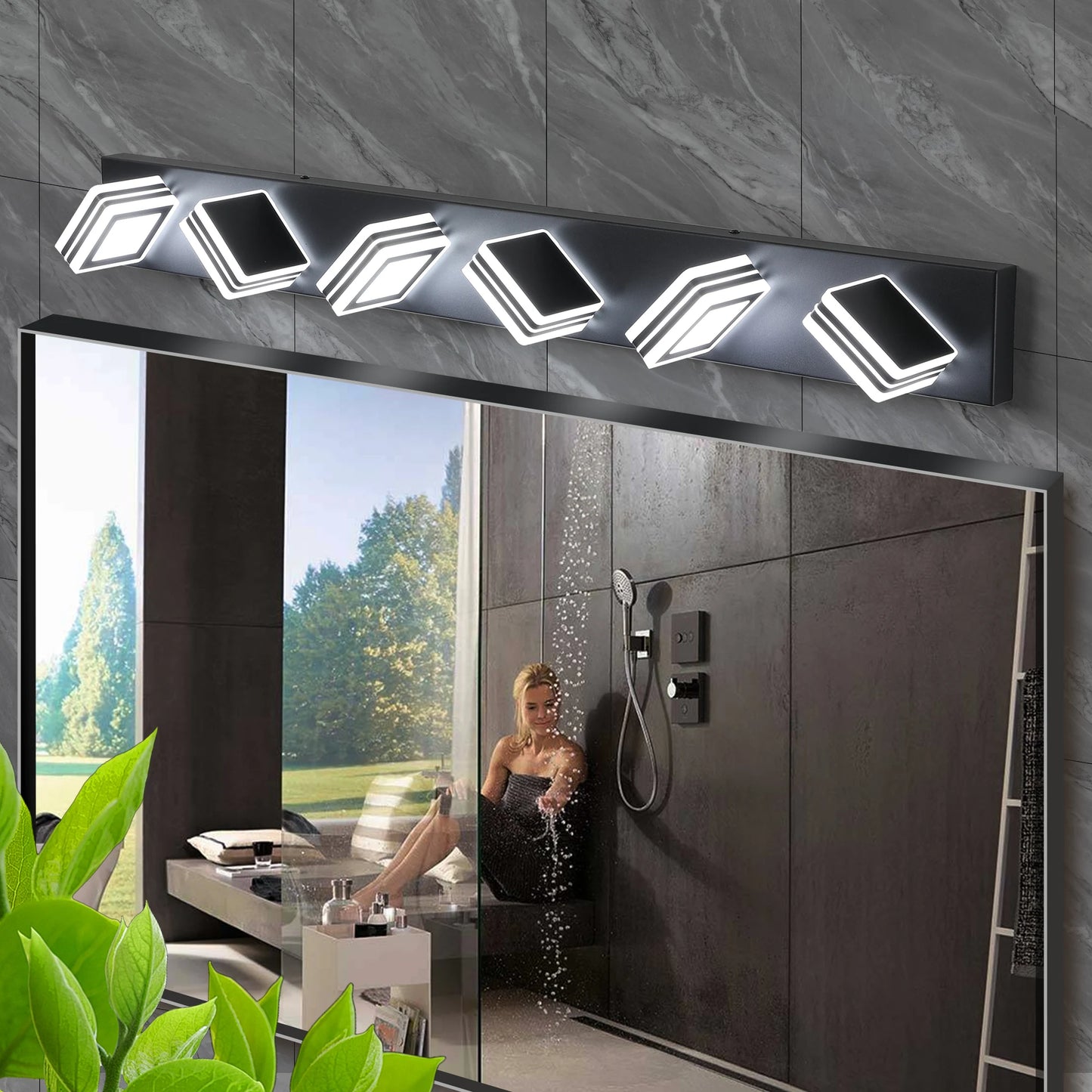 Modern LED Vanity Light - 5 CCT Bathroom Wall Fixture,