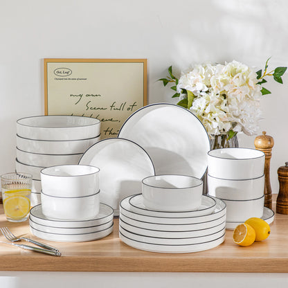 MALACASA Ceramic Plate Set