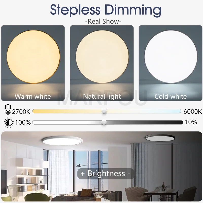 MARPOU Smart LED Ceiling Light with Remote