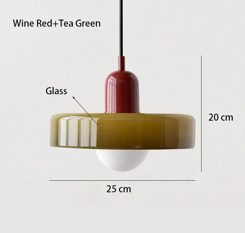 Modern Bauhaus Glass Pendant Light