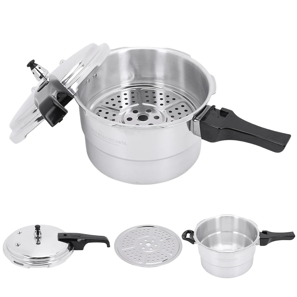 Aluminum Alloy Pressure Cooker with Steamed Layer Small Pressure