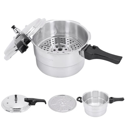 Aluminum Alloy Pressure Cooker with Steamed Layer Small Pressure
