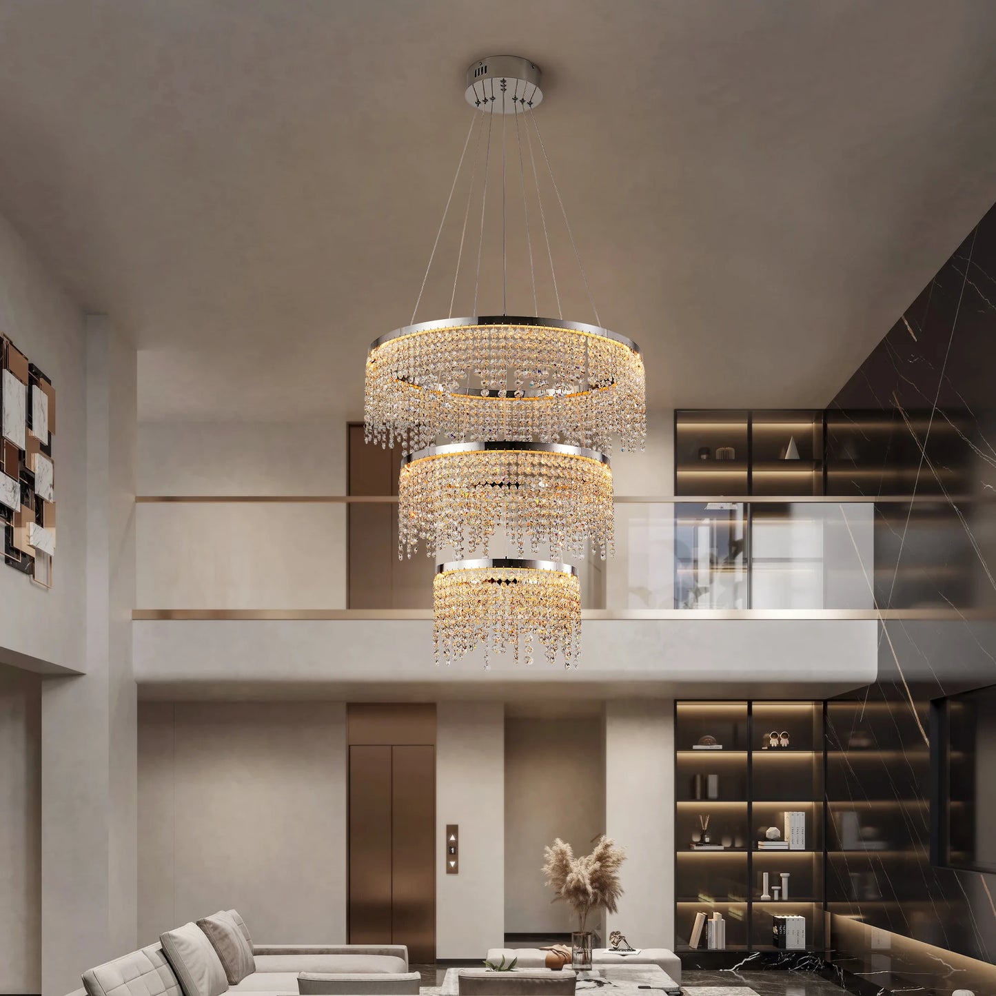 Crystal Chandelier,  Luxury Round Chandelier,