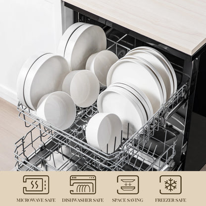 MALACASA Ceramic Plate Set