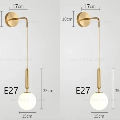 Modern Nordic Glass LED Wall Lamp