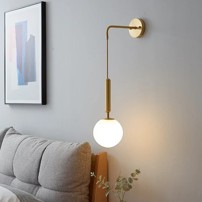 Modern Nordic Glass LED Wall Lamp
