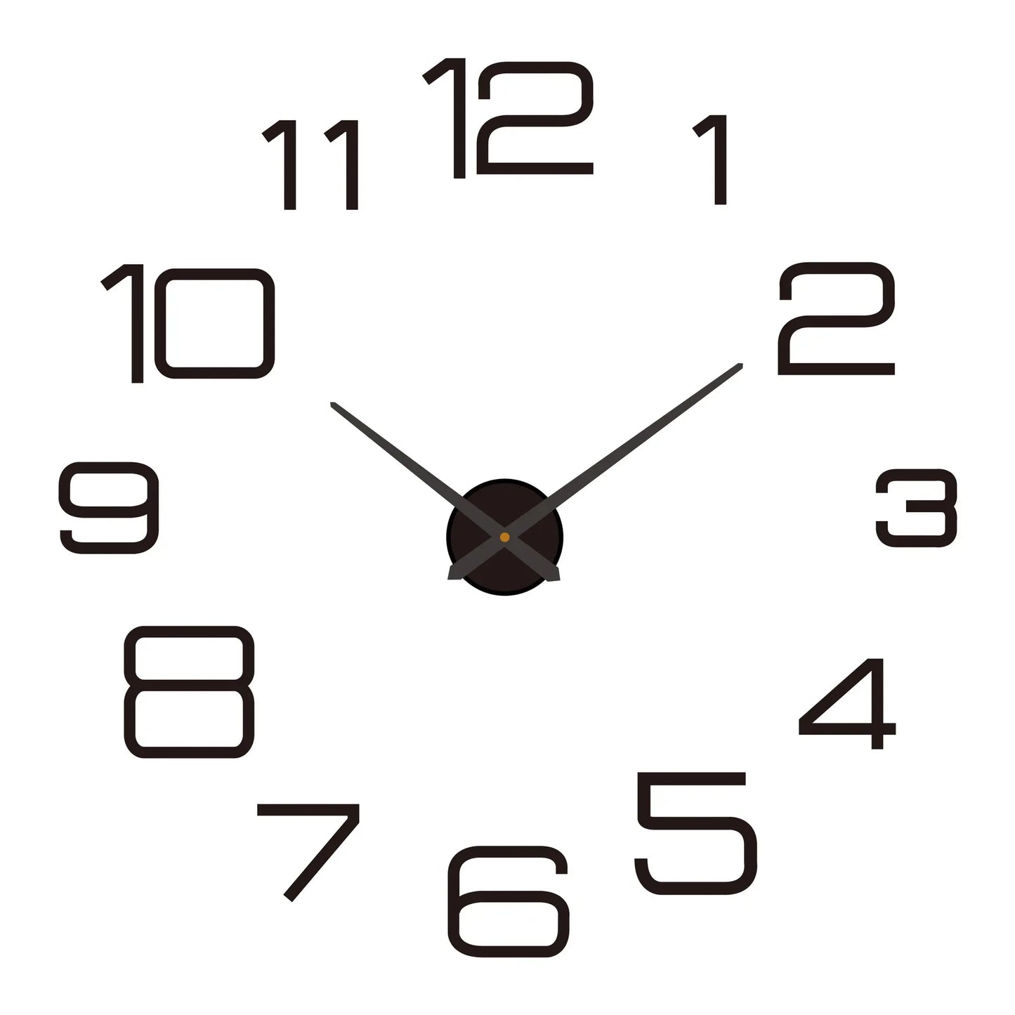 Modern 3D DIY Wall Clock