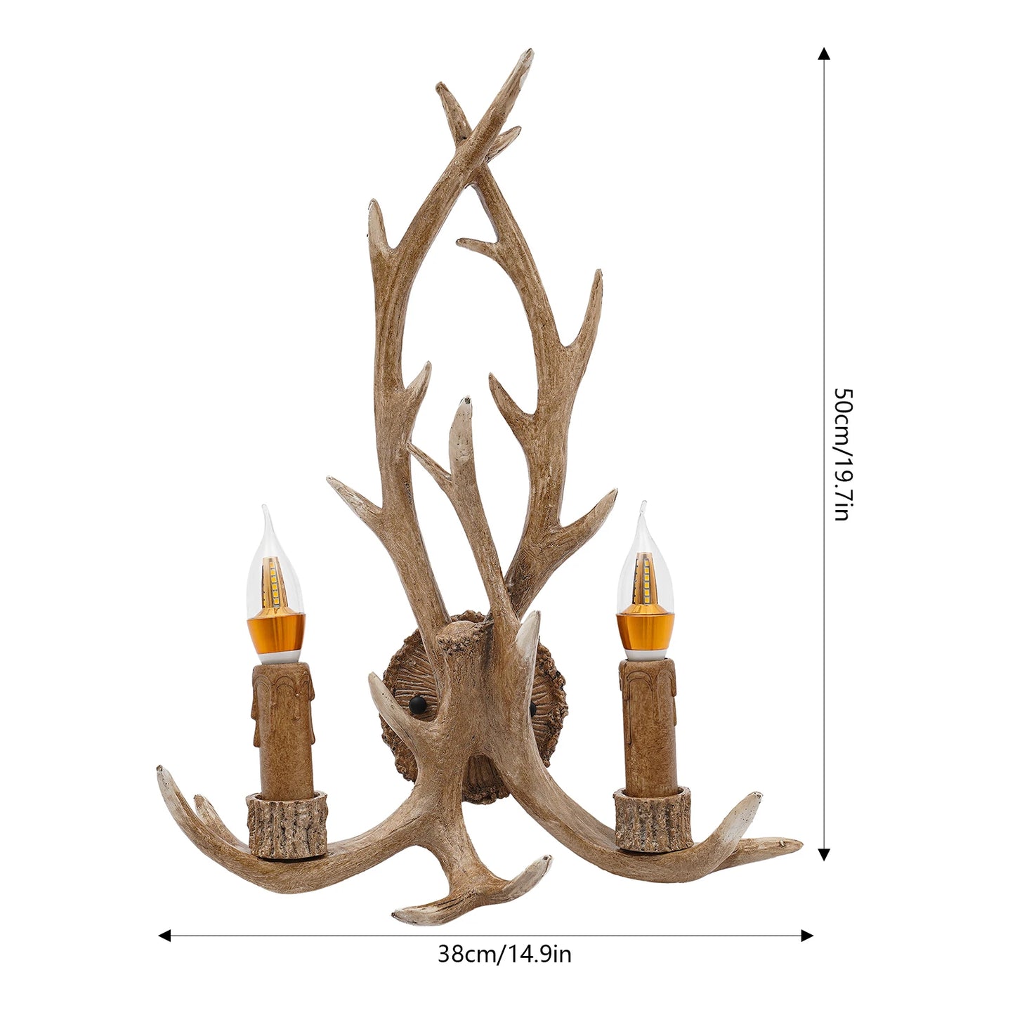 Retro Antler LED Wall Lamp