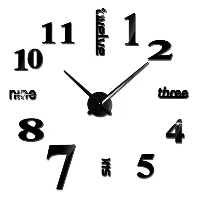 3D DIY Luminous Wall Clock