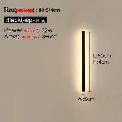 Waterproof Nordic LED Outdoor Wall Light – IP65