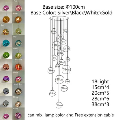 Modern Lava LED Pendant Lamp