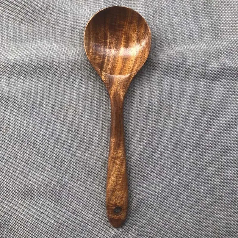 Wooden Kitchen Utensil Set with Holder