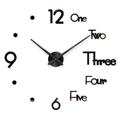 Modern 3D DIY Wall Clock