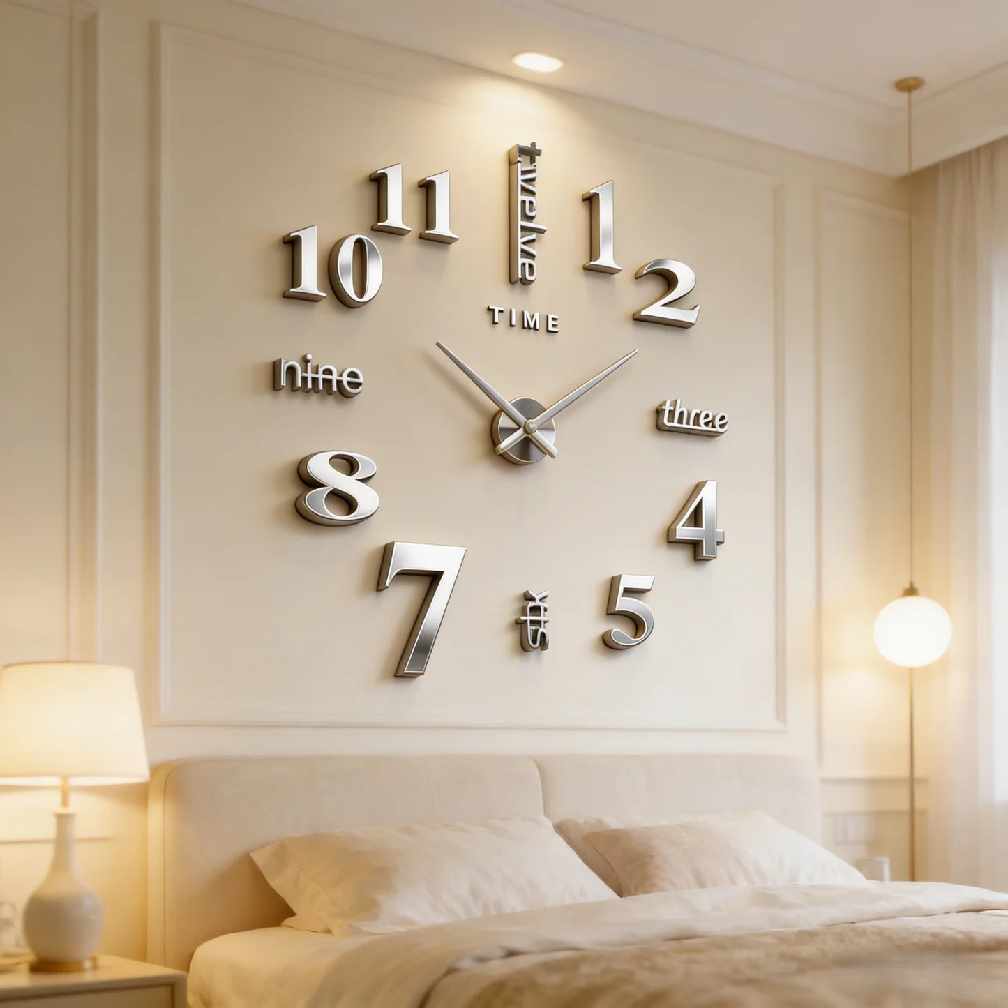 Modern 3D DIY Wall Clock
