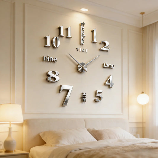 Modern 3D DIY Wall Clock