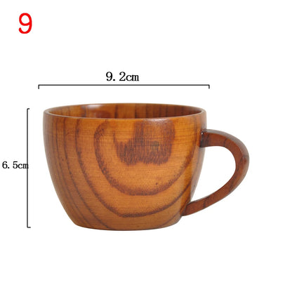 Wooden Big Belly Handmade Natural Spruce Wood Cups