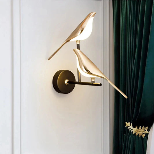 Nordic Golden Bird LED Wall Sconce Lamp