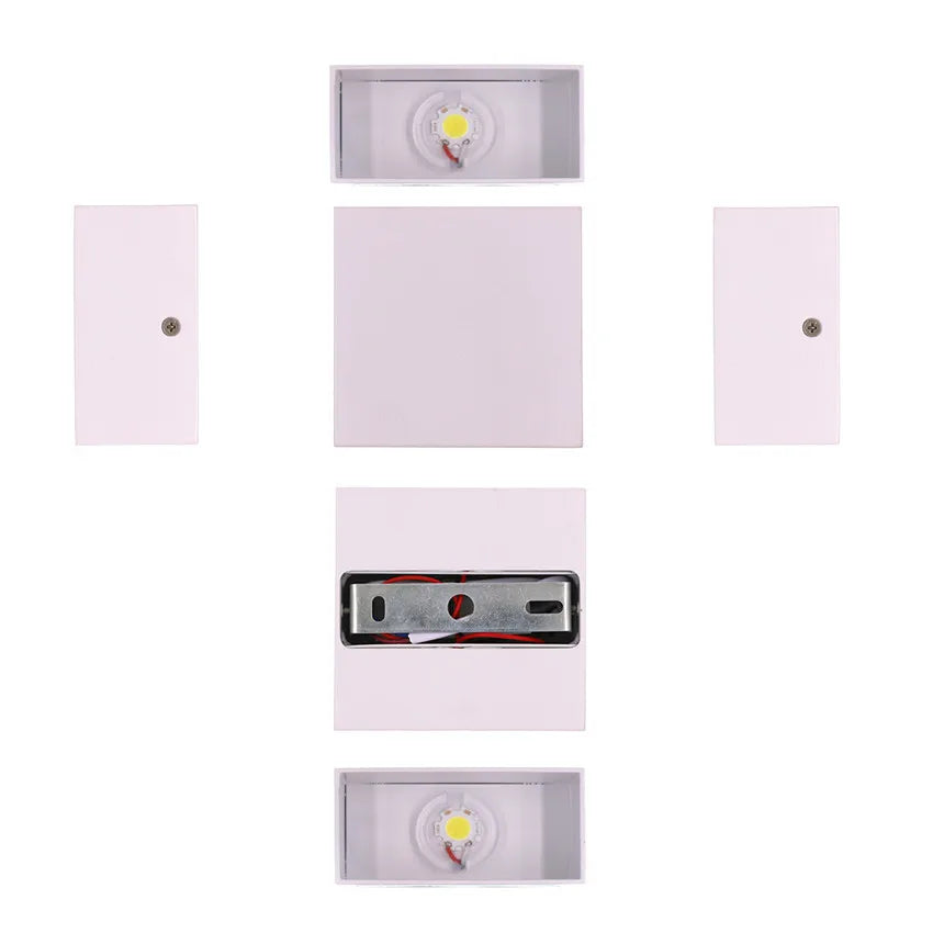 Aluminum Cube LED Wall Sconce – Indoor Light