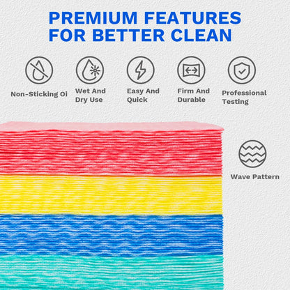 Nonwoven Disposable Kitchen Cleaning Cloths (50PCS)