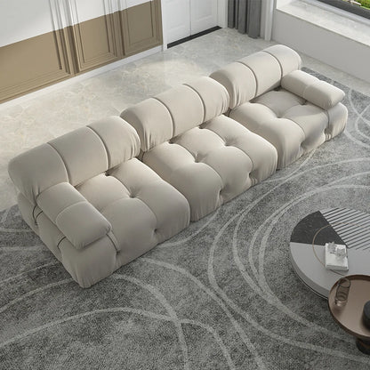 Modern Velvet Sectional Sofa-104/Inch