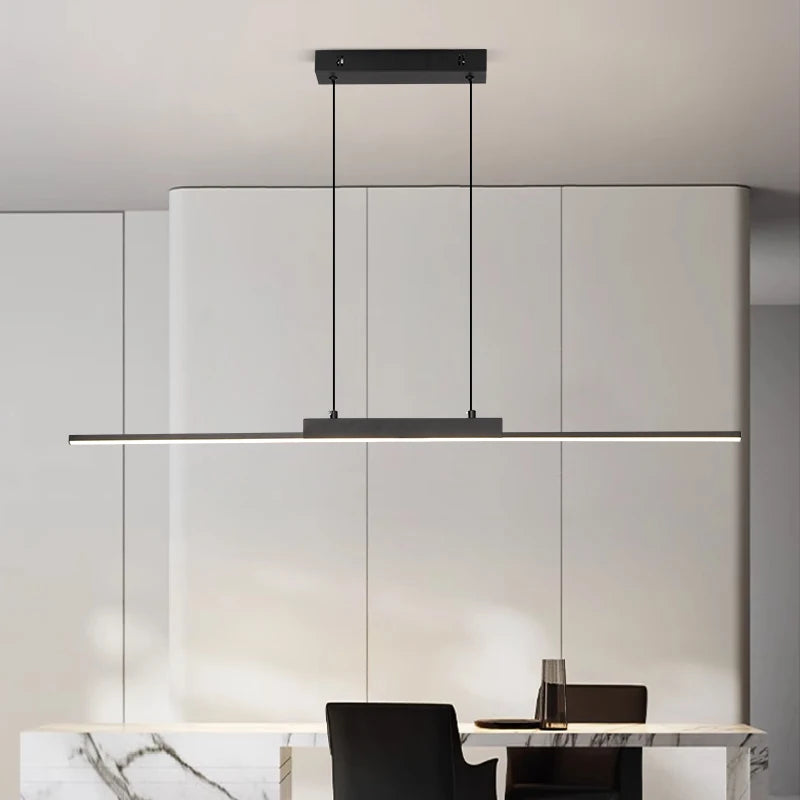 Modern Linear Pendant Light - Long Dining Room Chandelier