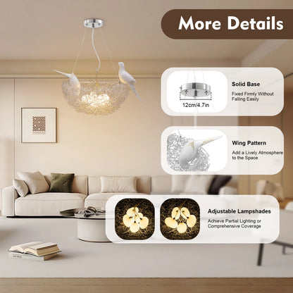 Bird’s Nest LED Chandelier
