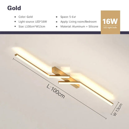 Modern LED Line Ceiling Lamp modern